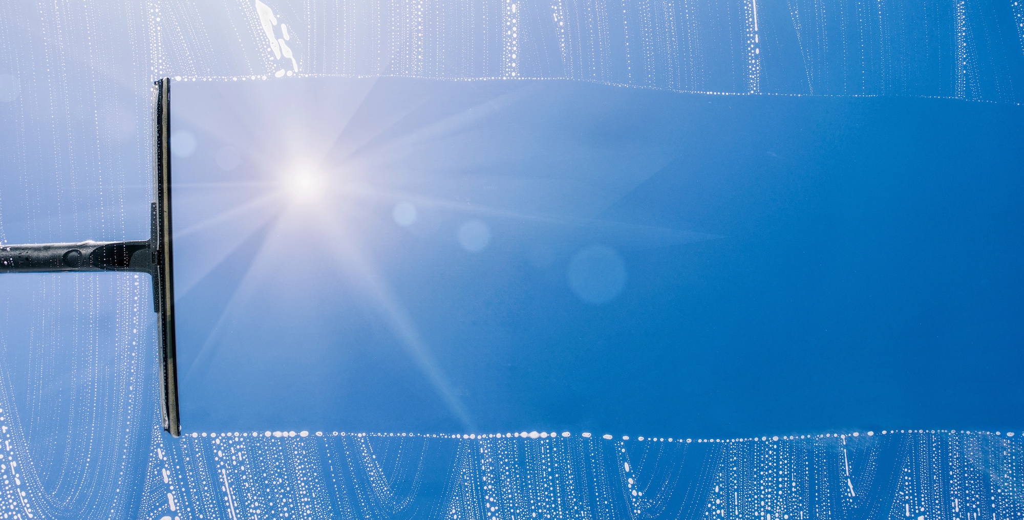 Window cleaning banner