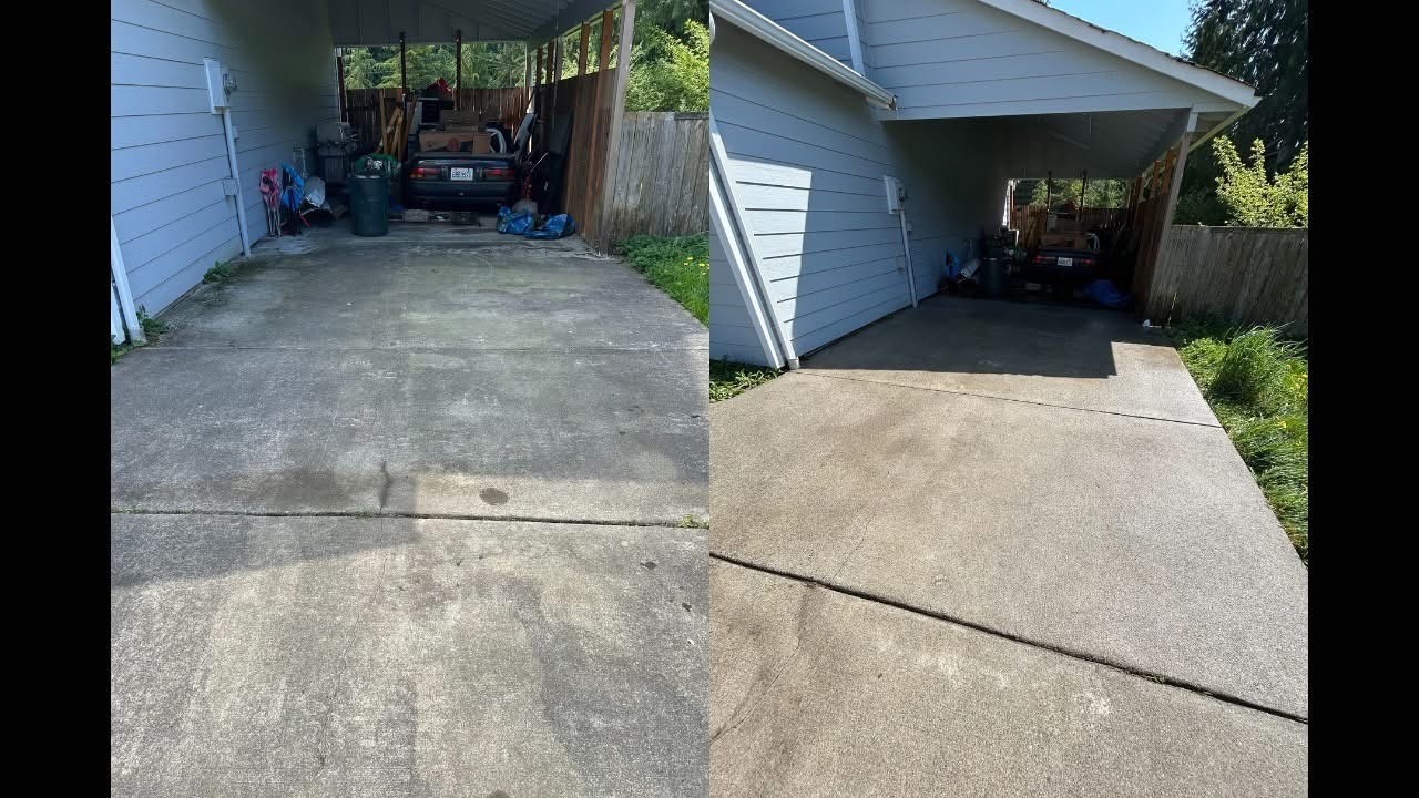Brick Blasting and Large Driveway Cleaning in Marysville, WA
